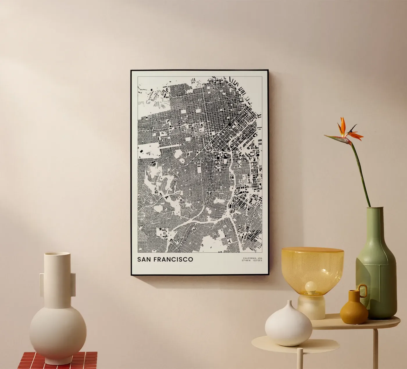 San Francisco plexiglass da The Cartography Collection