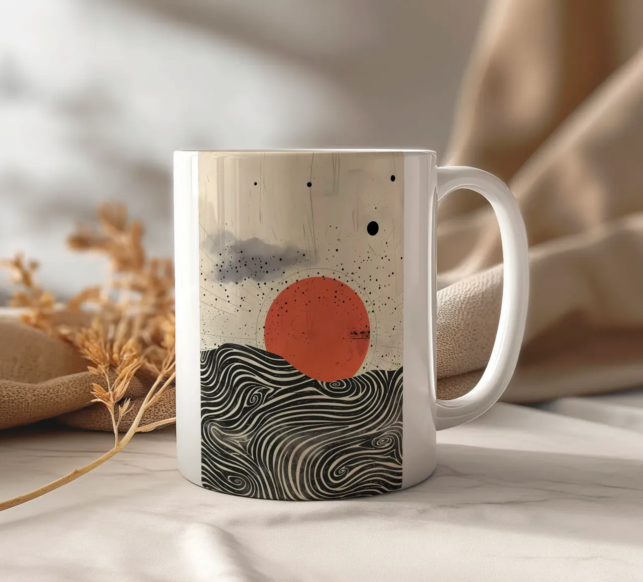 Ondata solare tazza in ceramica da James M Coyle