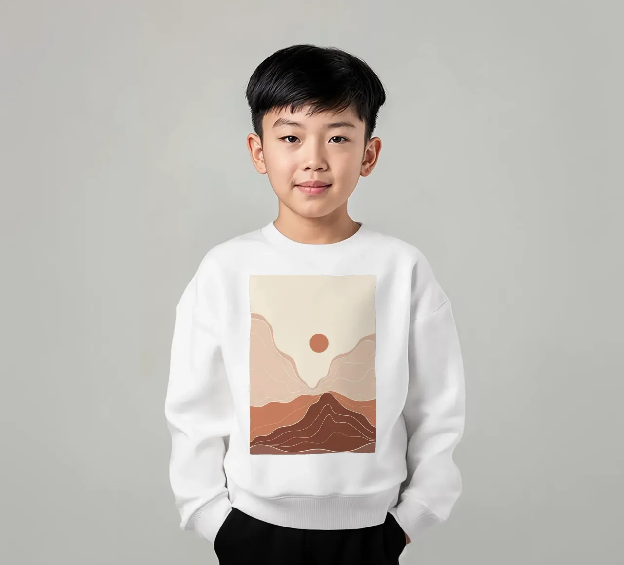 Arte bohémien minimale felpa bambino da James M Coyle