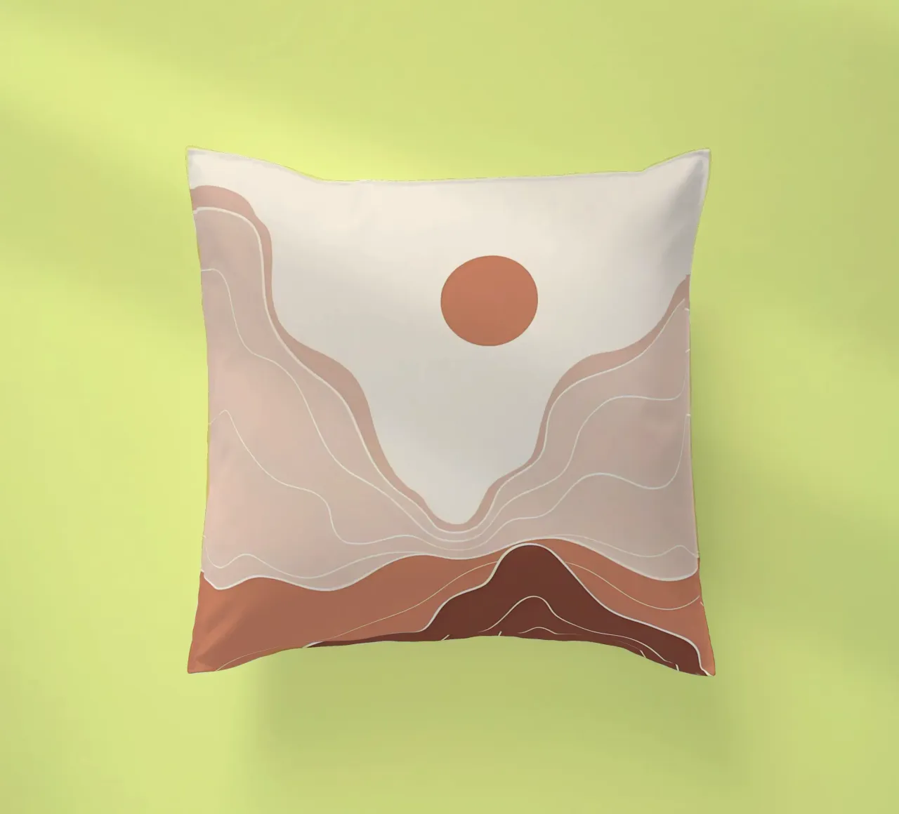 Minimal Boho Art decorative cushion by James M Coyle