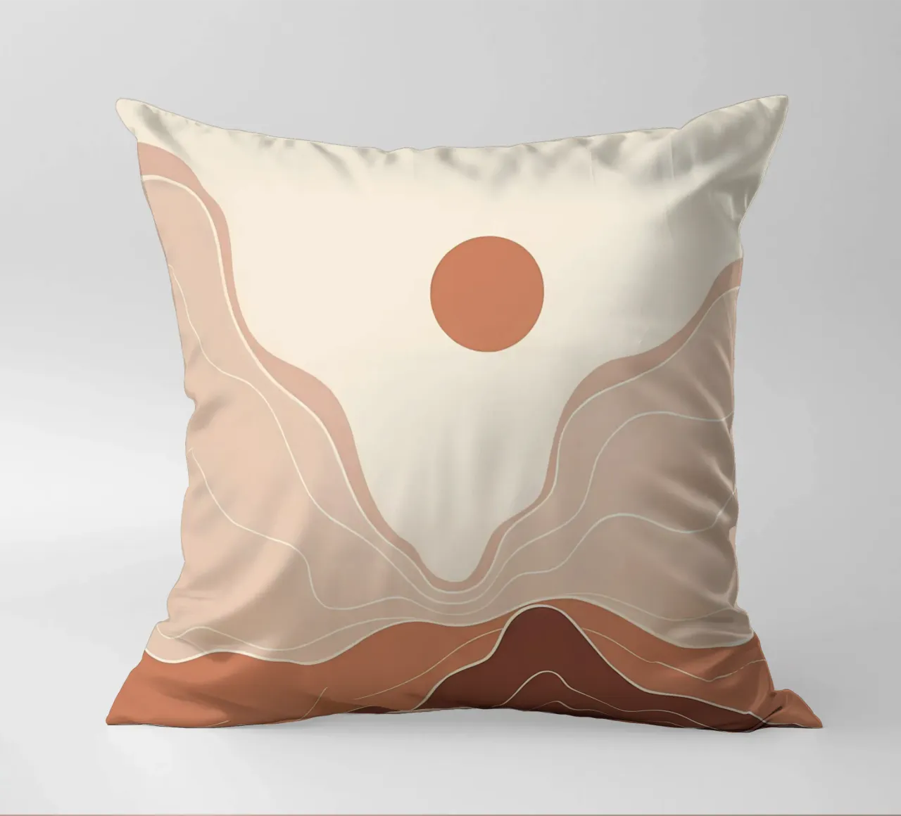 Minimal Boho Art decorative cushion by James M Coyle