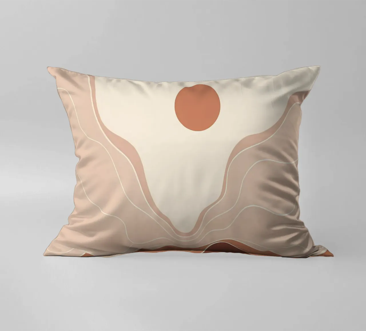 Minimal Boho Art decorative cushion by James M Coyle