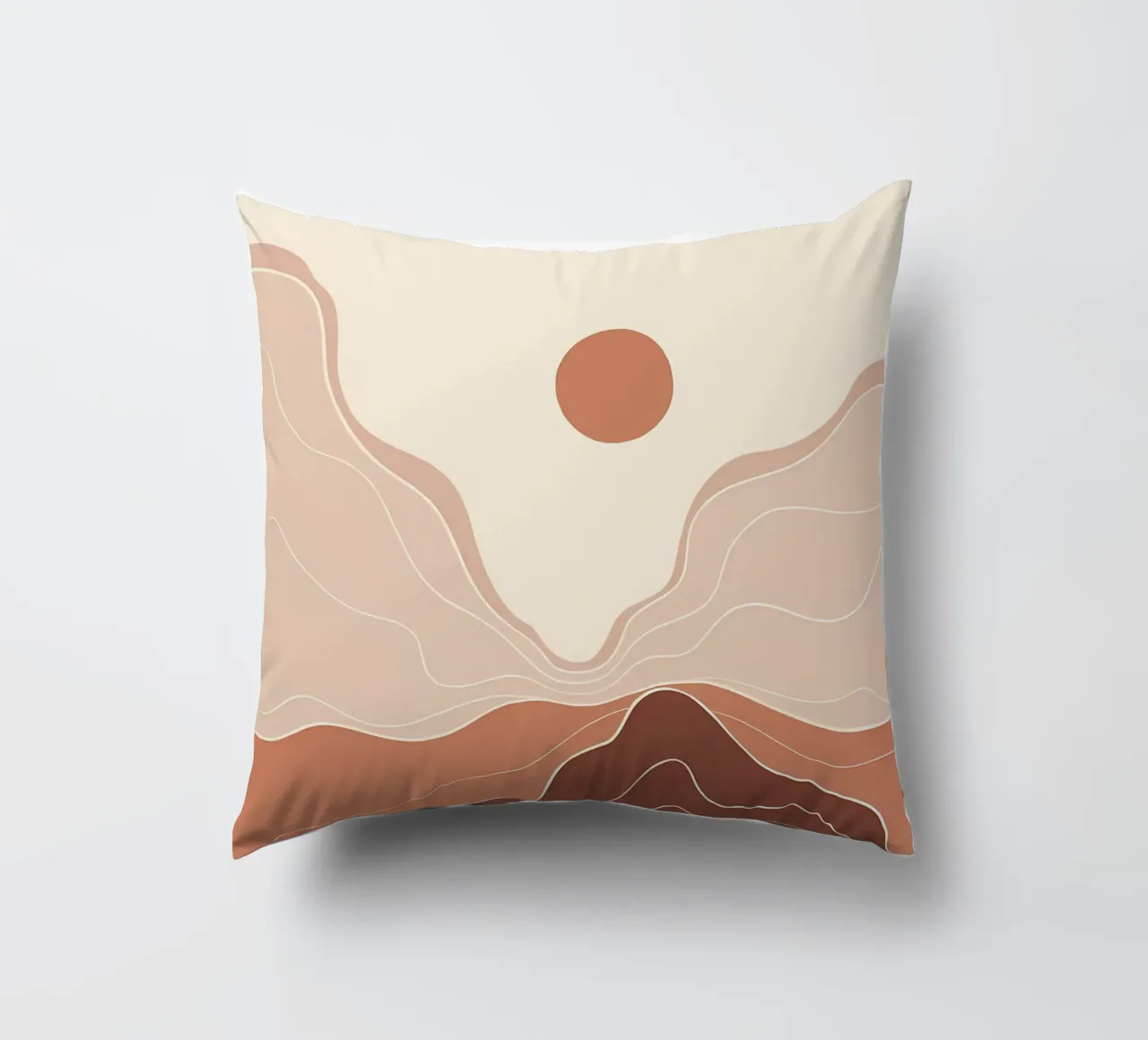 Minimal Boho Art decorative cushion by James M Coyle