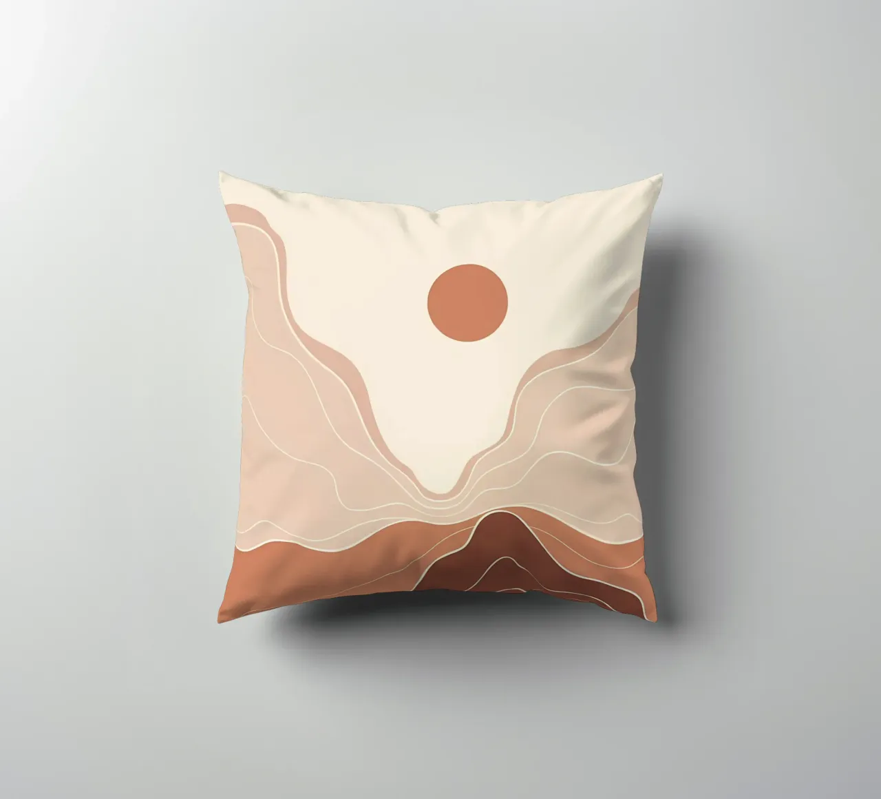 Minimal Boho Art decorative cushion by James M Coyle