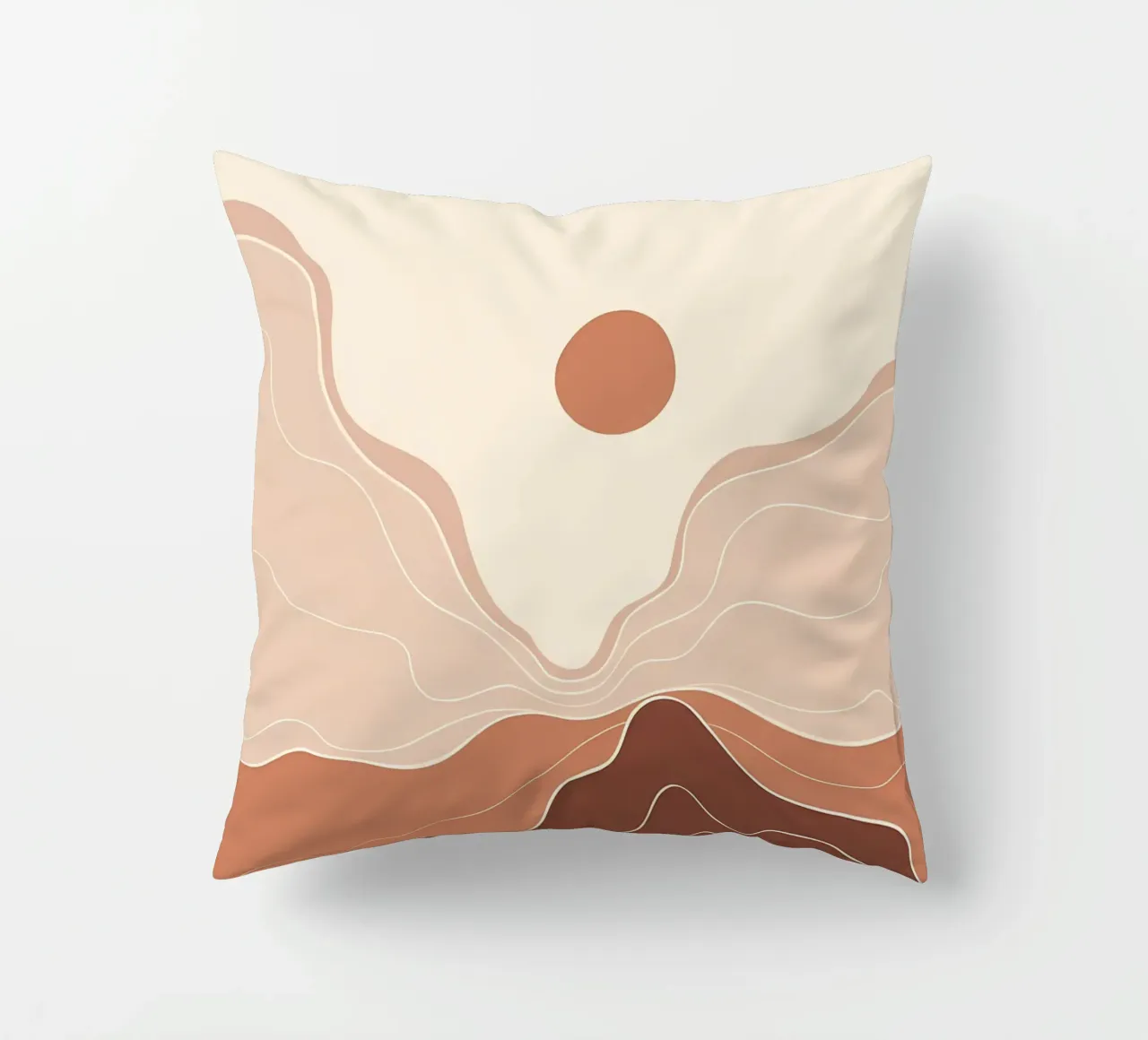 Minimal Boho Art decorative cushion by James M Coyle
