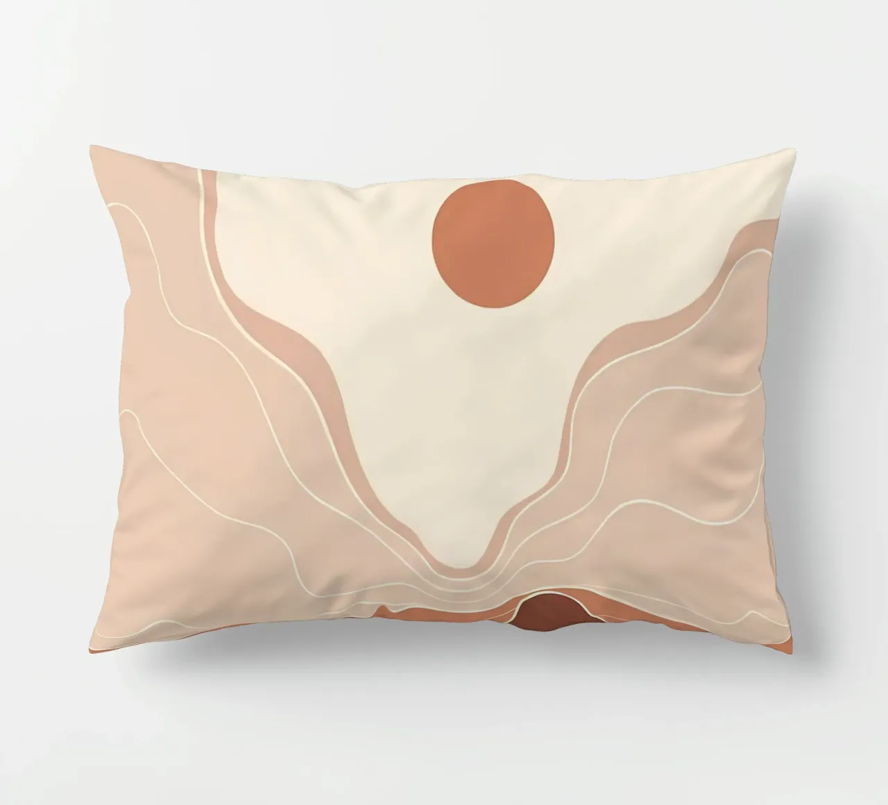 Minimal Boho Art decorative cushion by James M Coyle