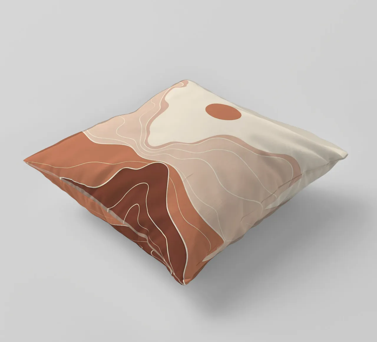 Minimal Boho Art decorative cushion by James M Coyle