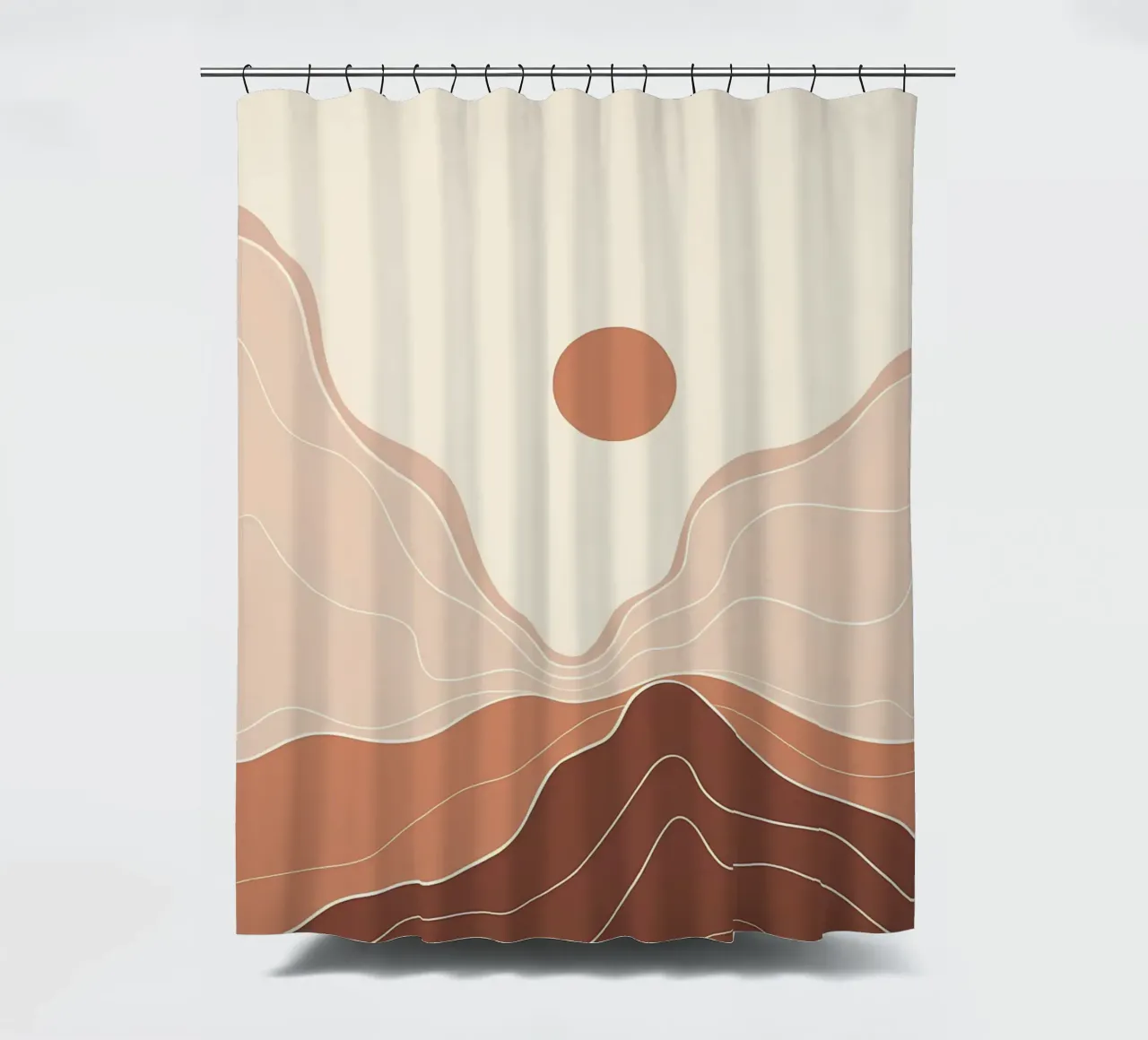 Minimal Boho Art shower curtain by James M Coyle