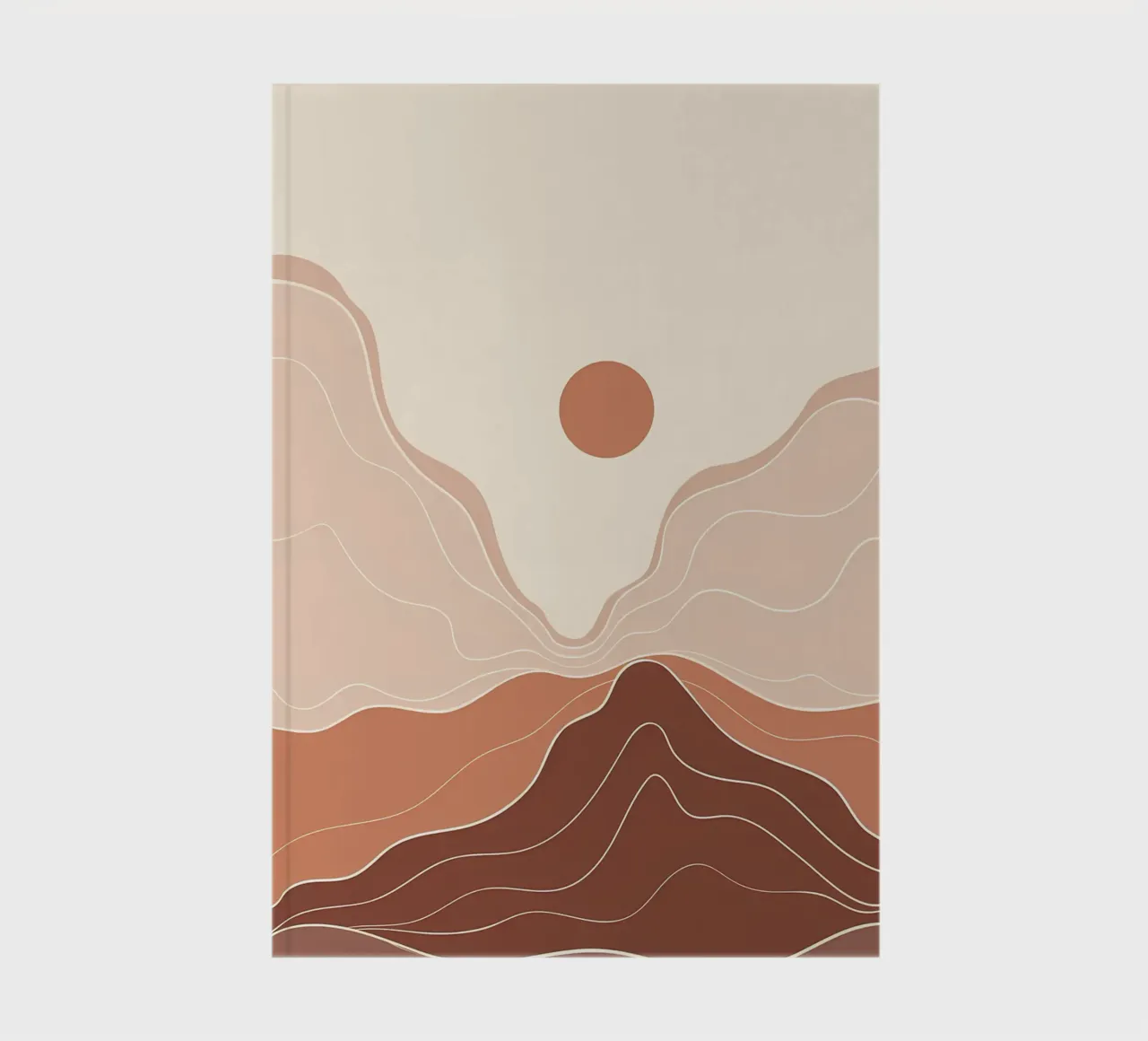 Minimal Boho Art notebook by James M Coyle