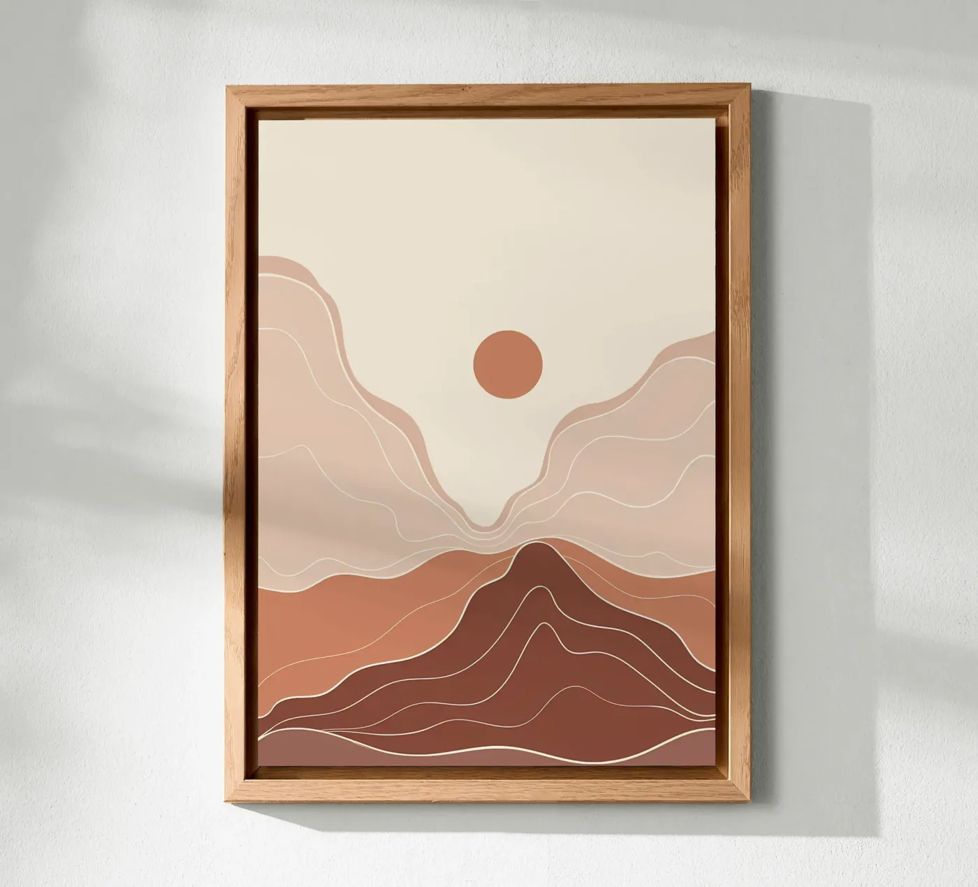 Minimal Boho Art aluminium-dibond van James M Coyle