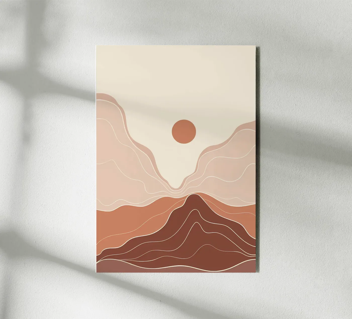 Minimal Boho Art aluminium-dibond van James M Coyle