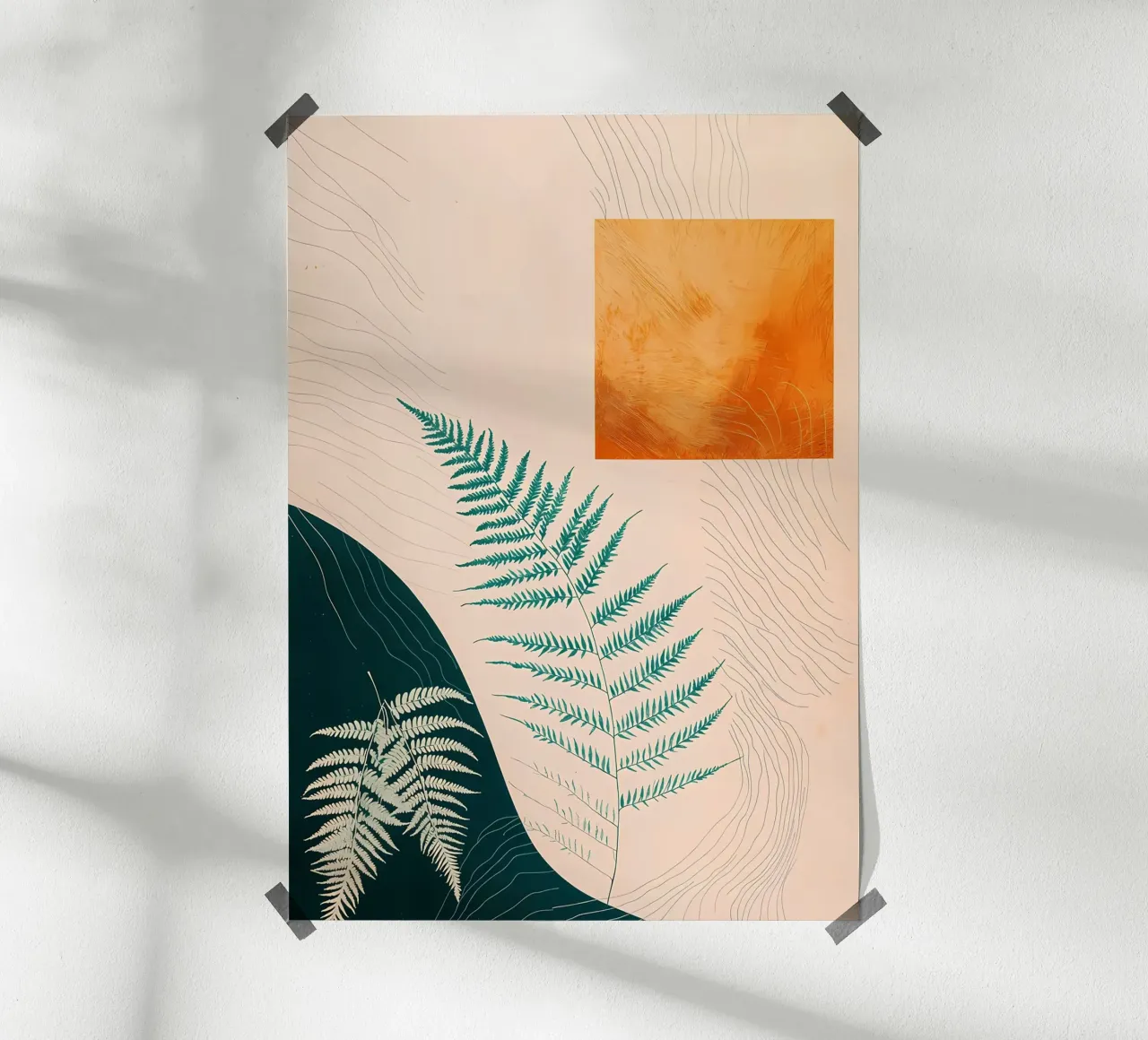 Varen & abstracte kunstdruk poster van Rebecca Clark Wyrick