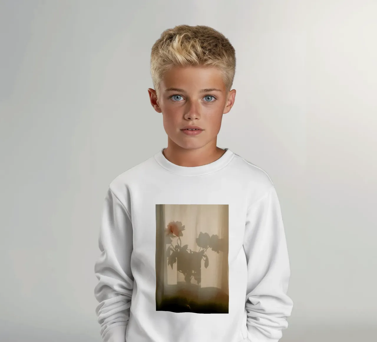 Abstract — Flower Shadow I kids sweatshirt by Sebastian Hilgetag