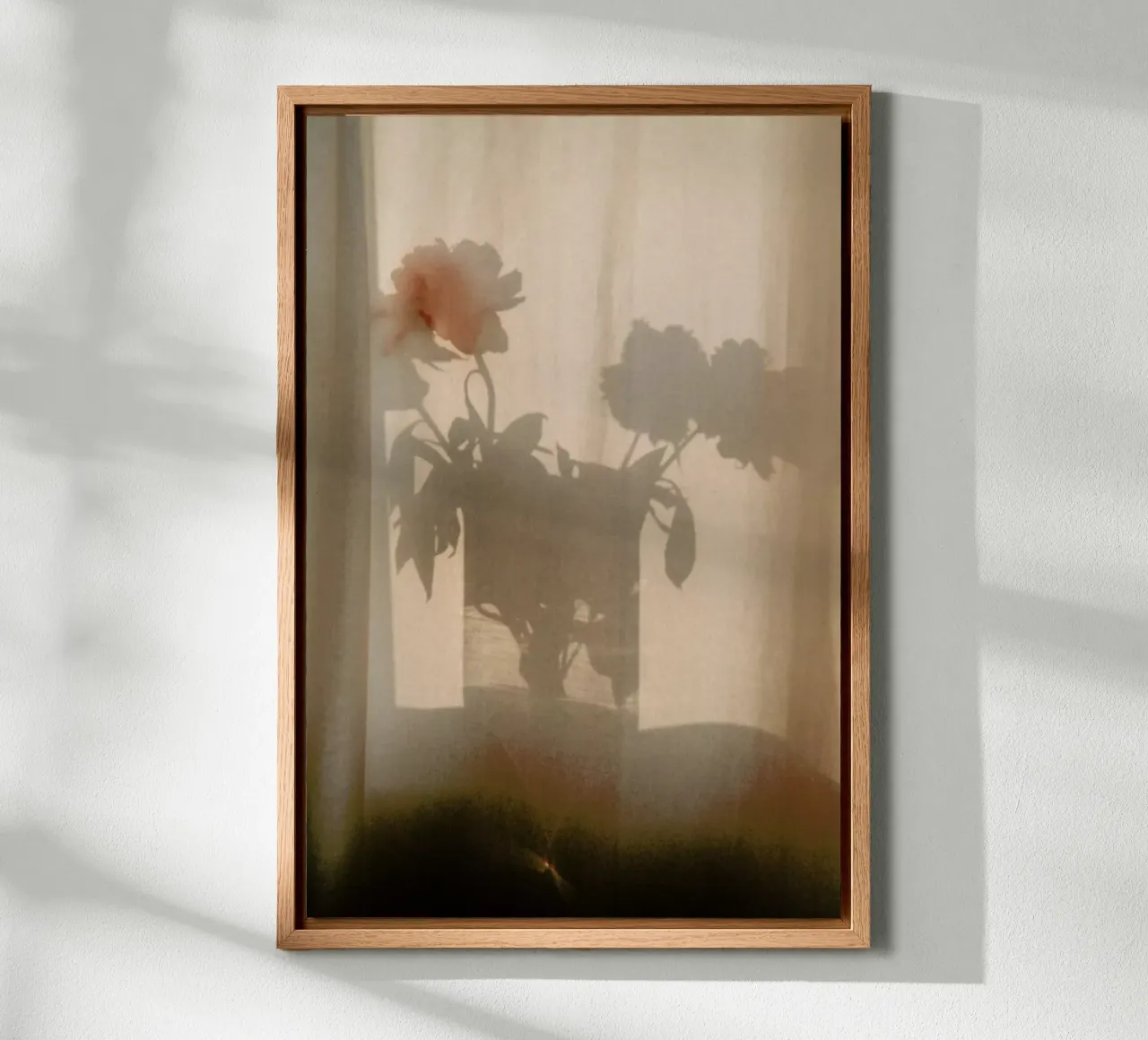 Abstract — Flower Shadow I tela con Cornice a cassetta da Sebastian Hilgetag