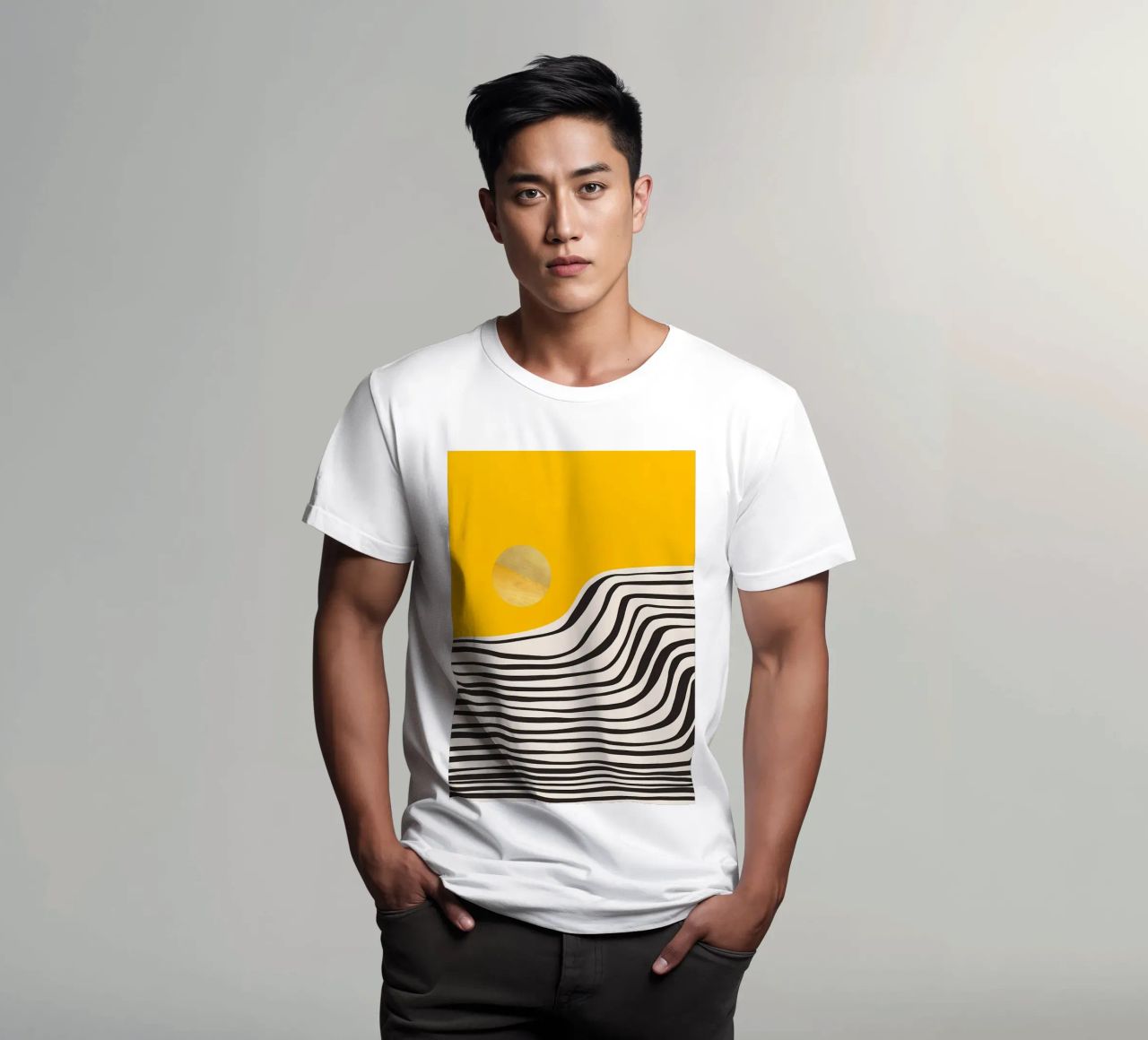 Minimal Abstract View 3 t-shirt by James M Coyle