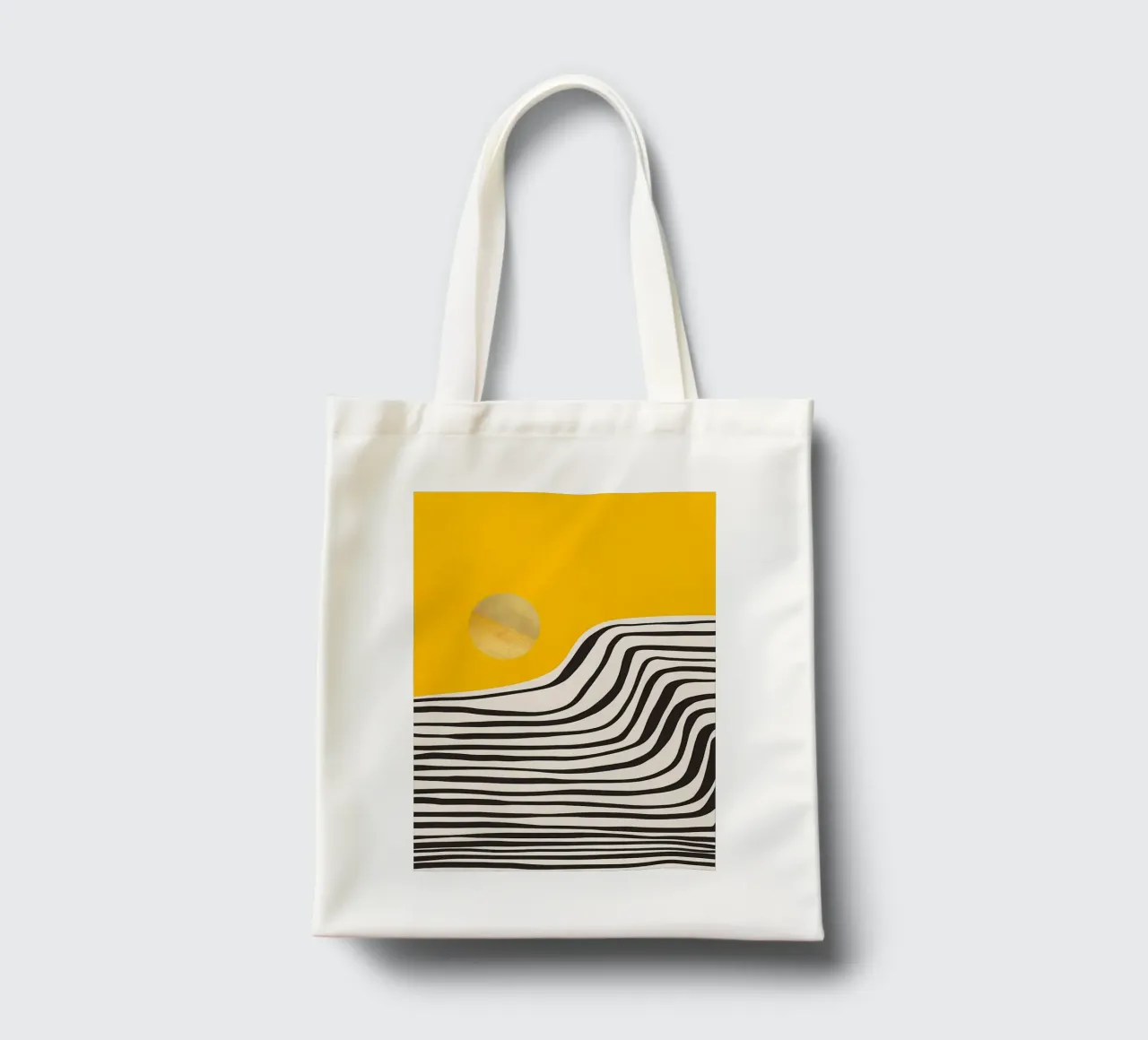 Vista astratta minimale 3 borsa in juta da James M Coyle