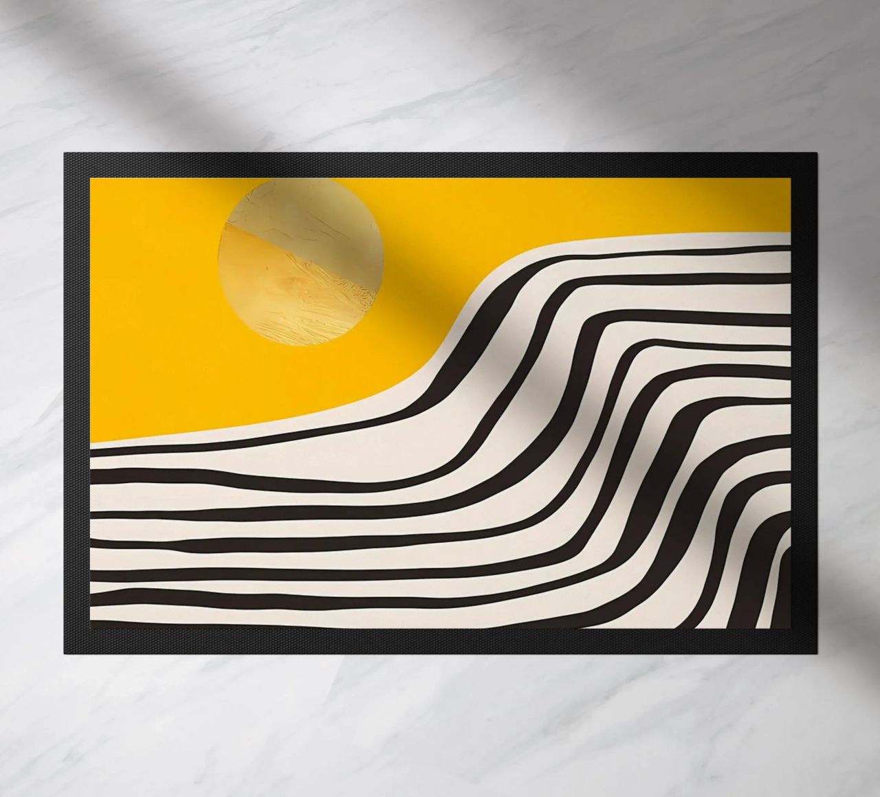 Minimal Abstract View 3 doormat by James M Coyle