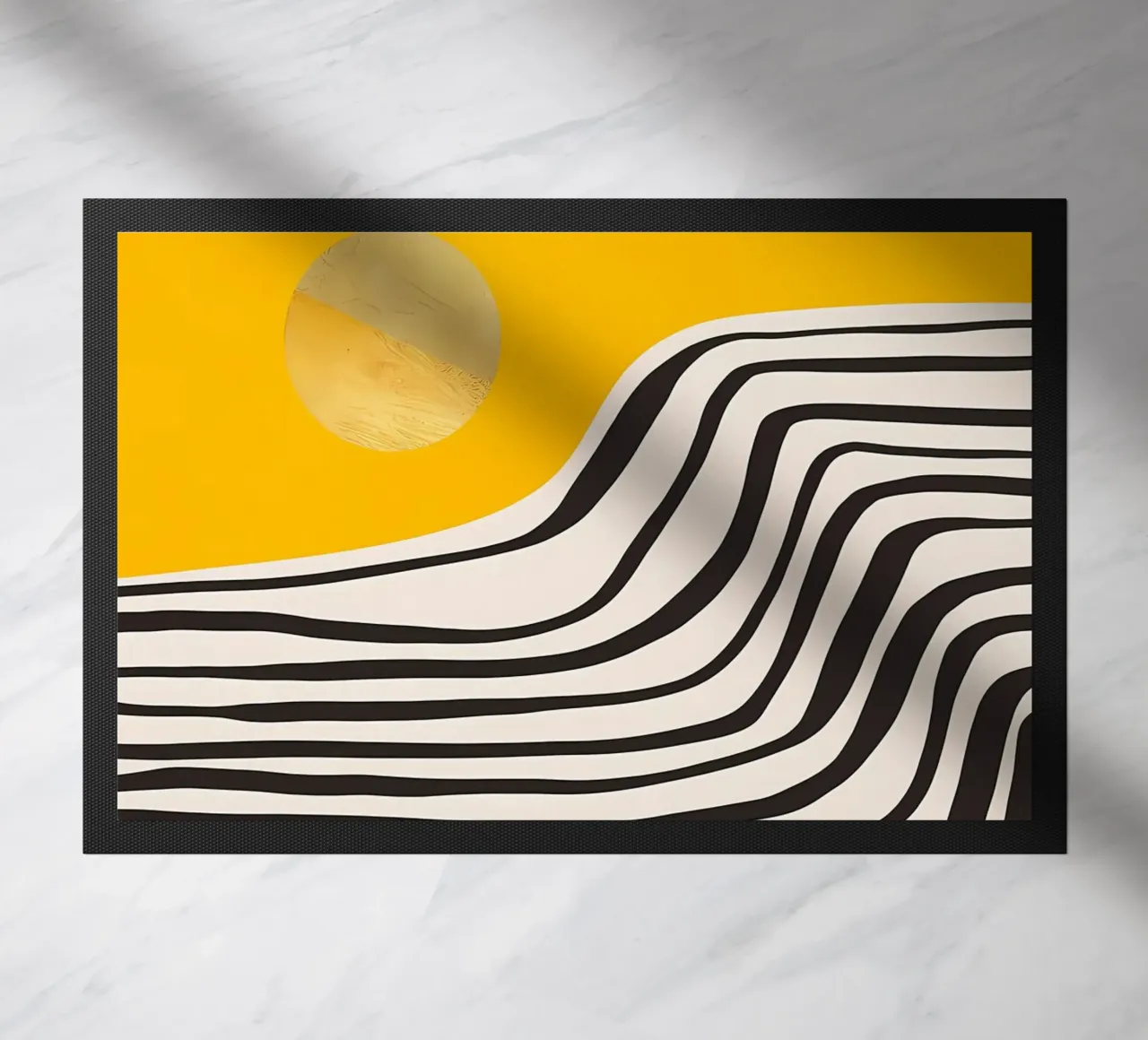 Minimale abstracte weergave 3 deurmat van James M Coyle