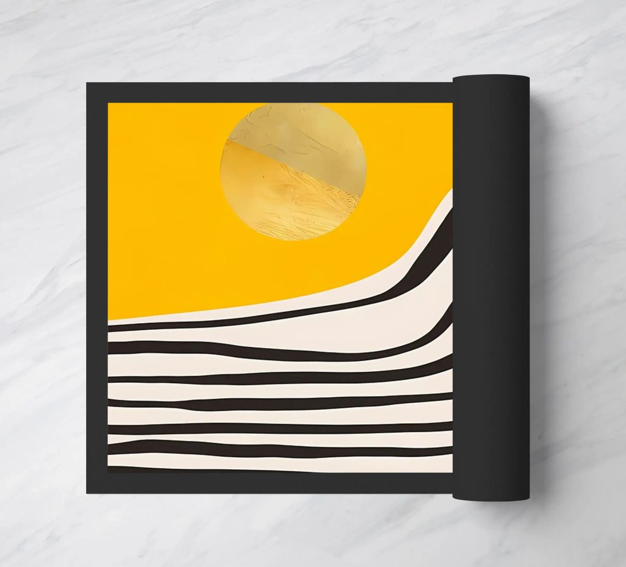 Minimal Abstract View 3 doormat by James M Coyle