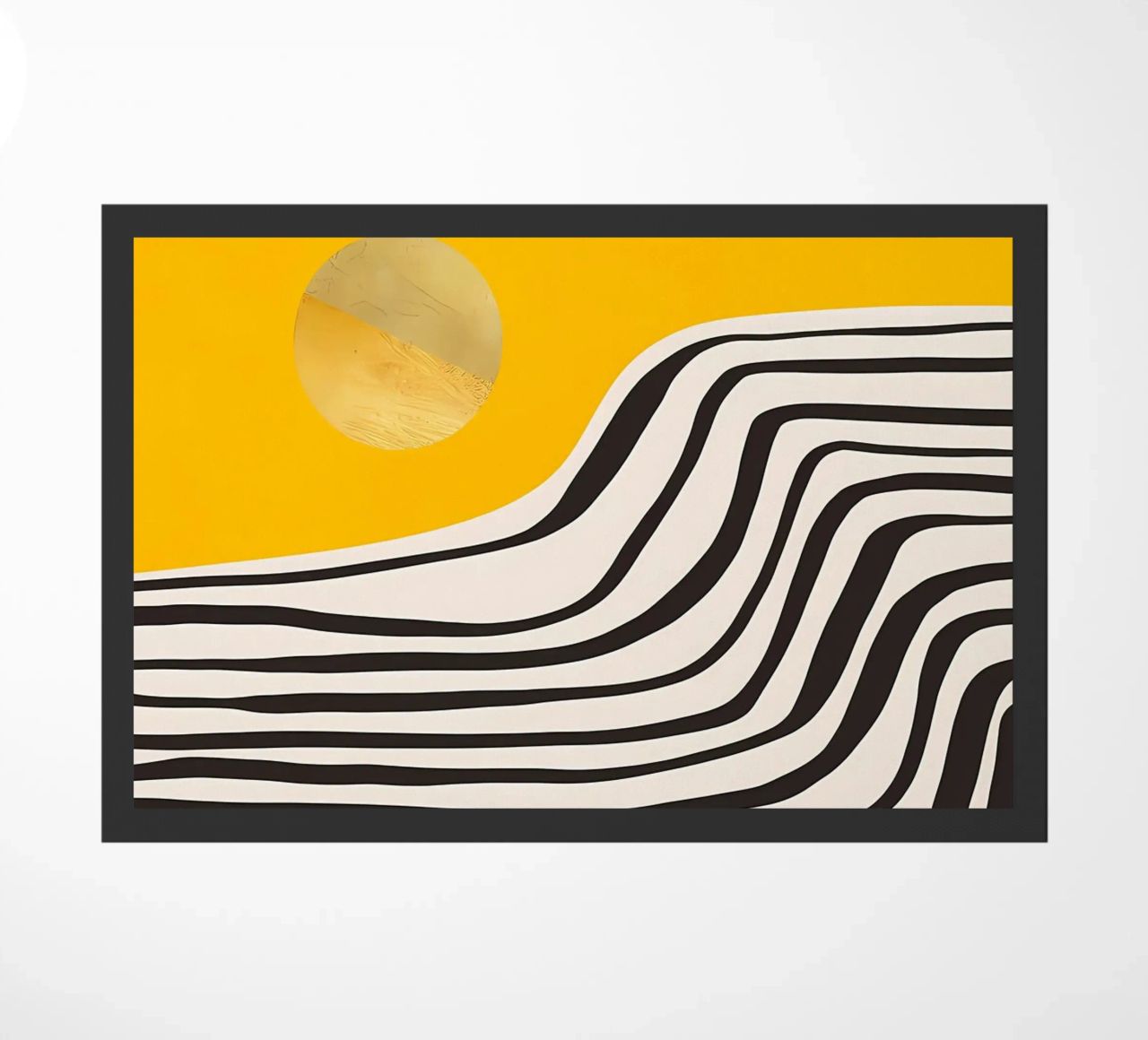 Minimal Abstract View 3 doormat by James M Coyle