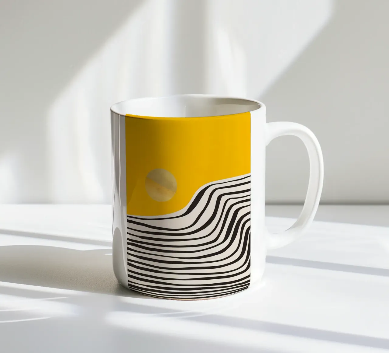 Vue abstraite minimale 3 mug en céramique de James M Coyle