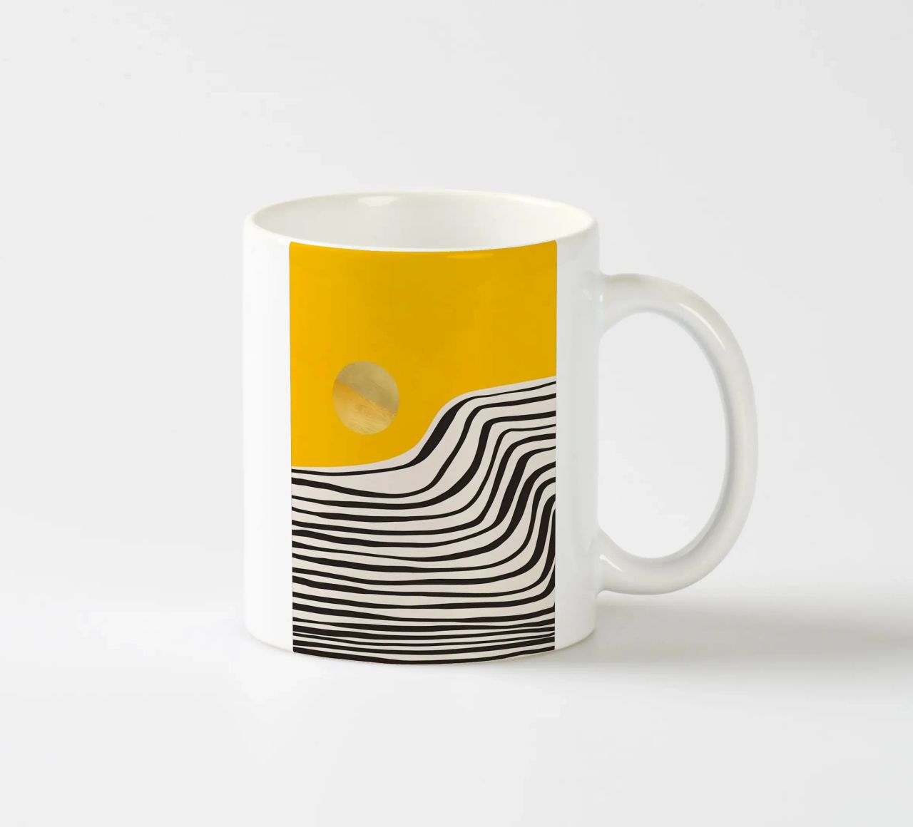 Minimal Abstract View 3 ceramic mug by James M Coyle