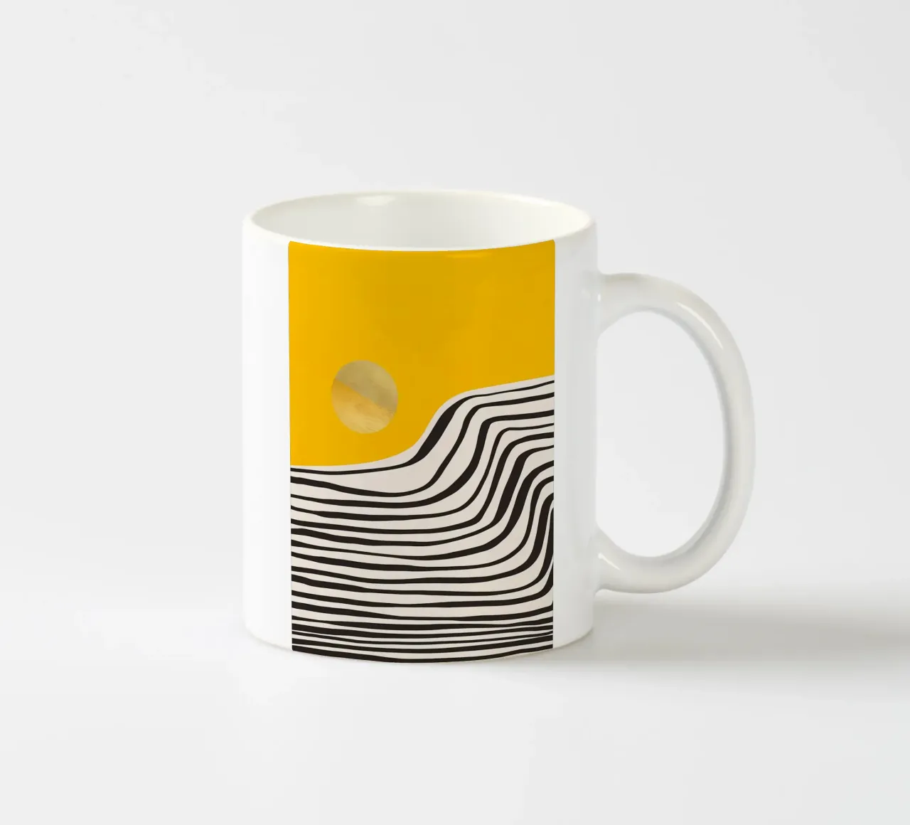 Vue abstraite minimale 3 mug en céramique de James M Coyle