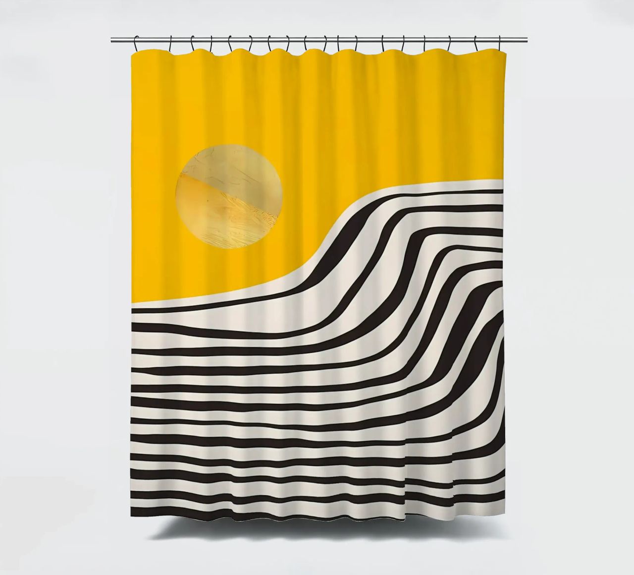 Minimal Abstract View 3 shower curtain by James M Coyle