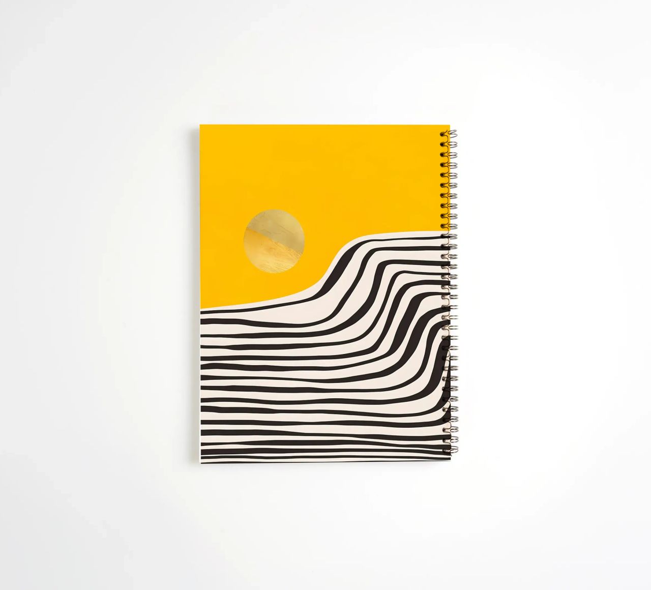 Minimal Abstract View 3 spiral notebook by James M Coyle