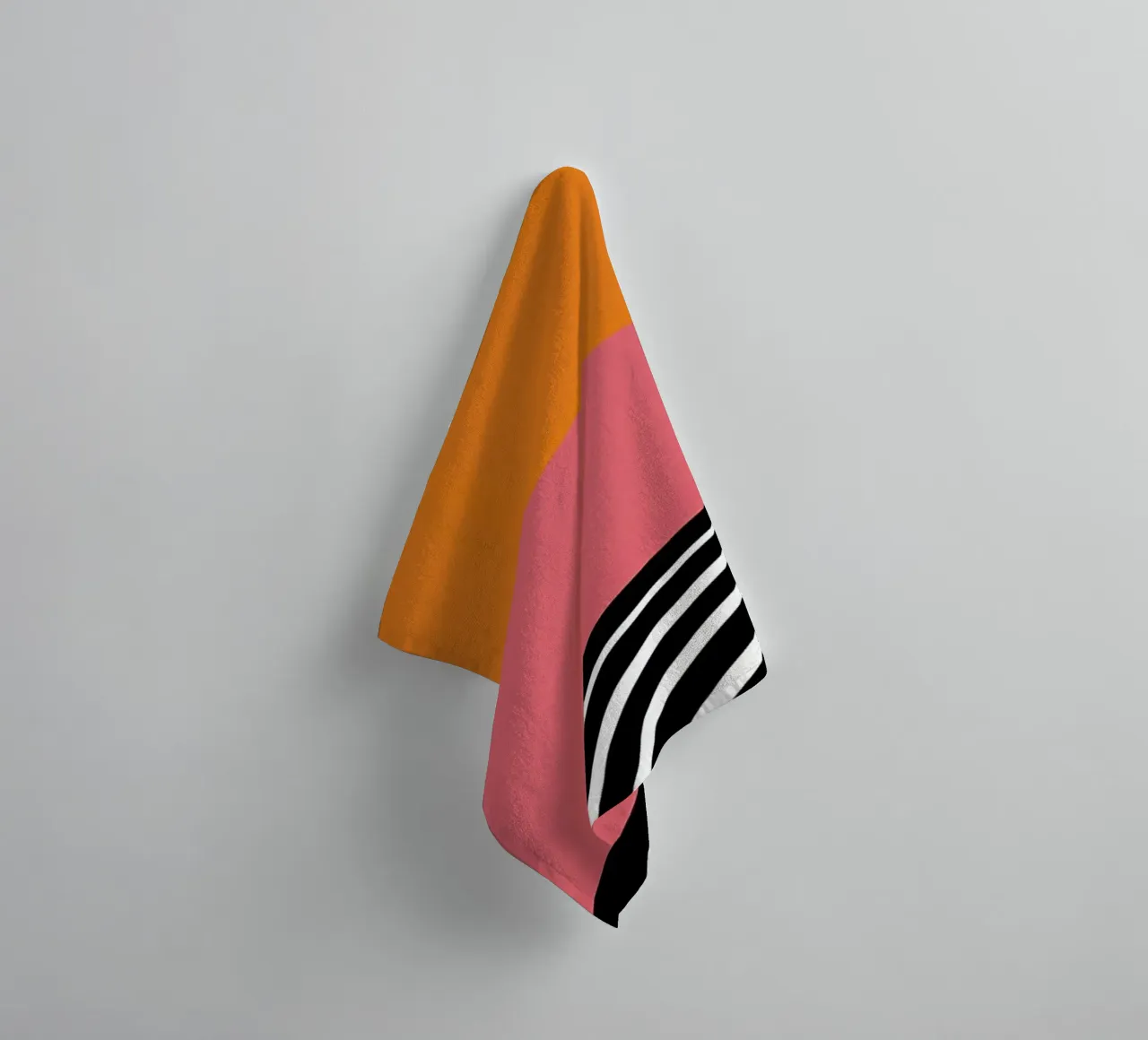 Line minimalist towel by James M Coyle