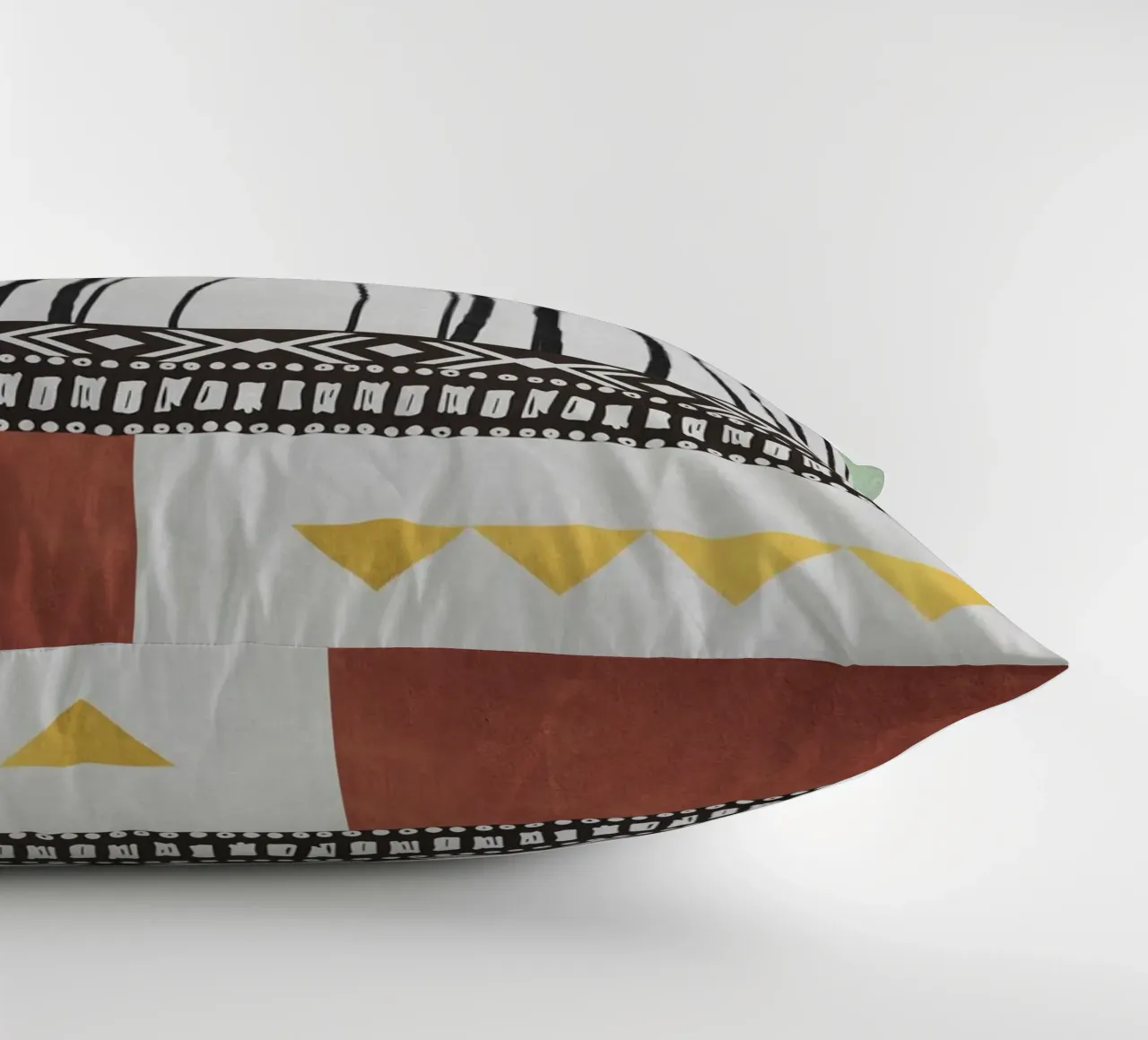 Geometric patterns green cuscino da ramosashop