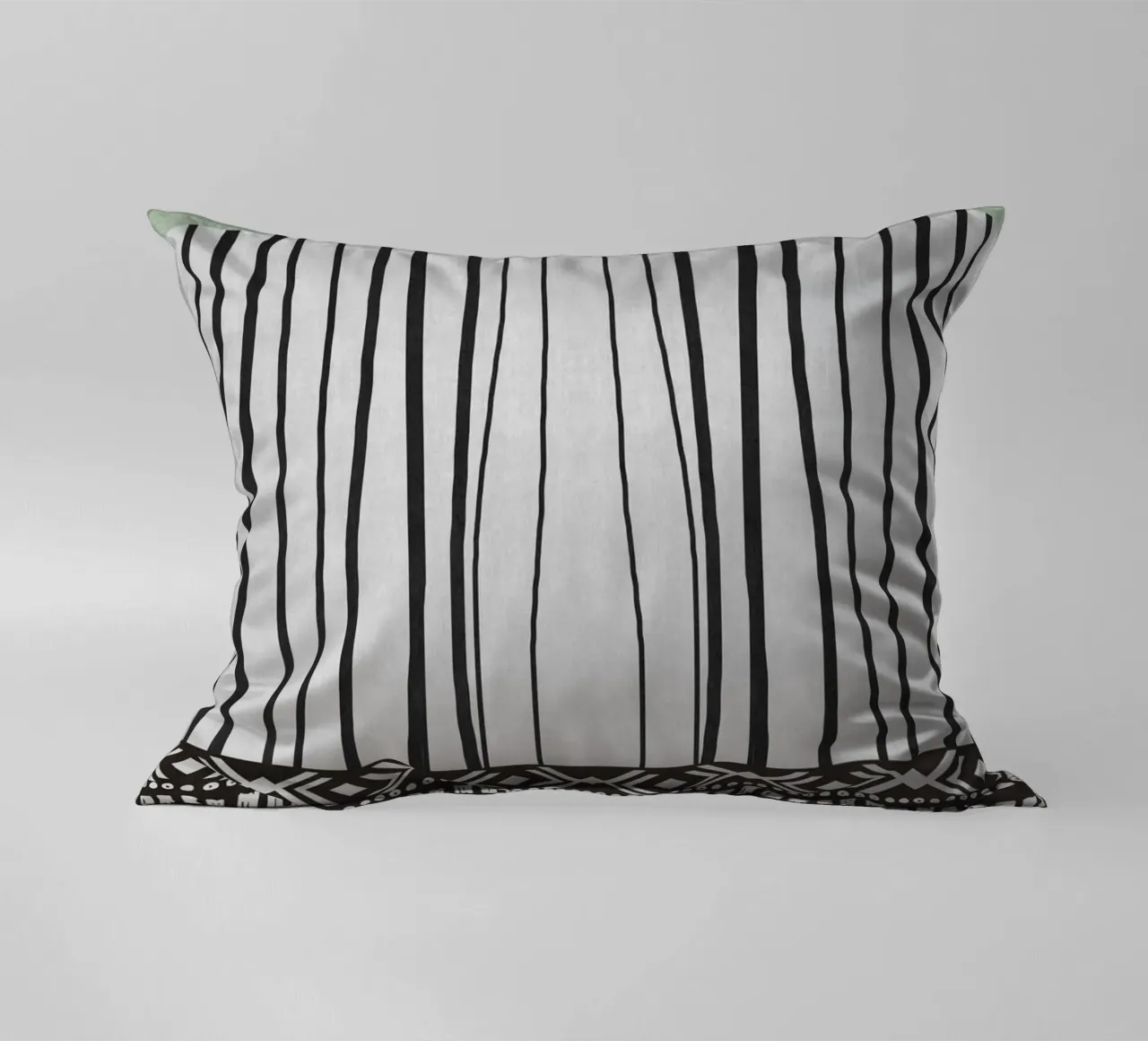 Geometric patterns green cuscino da ramosashop