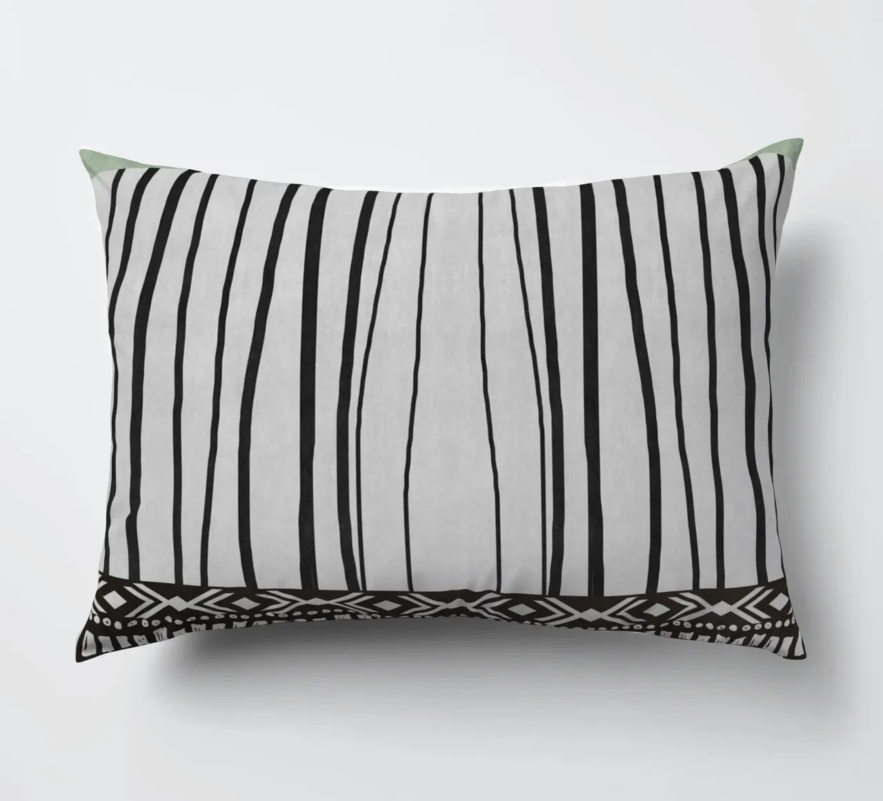Geometric patterns green cuscino da ramosashop