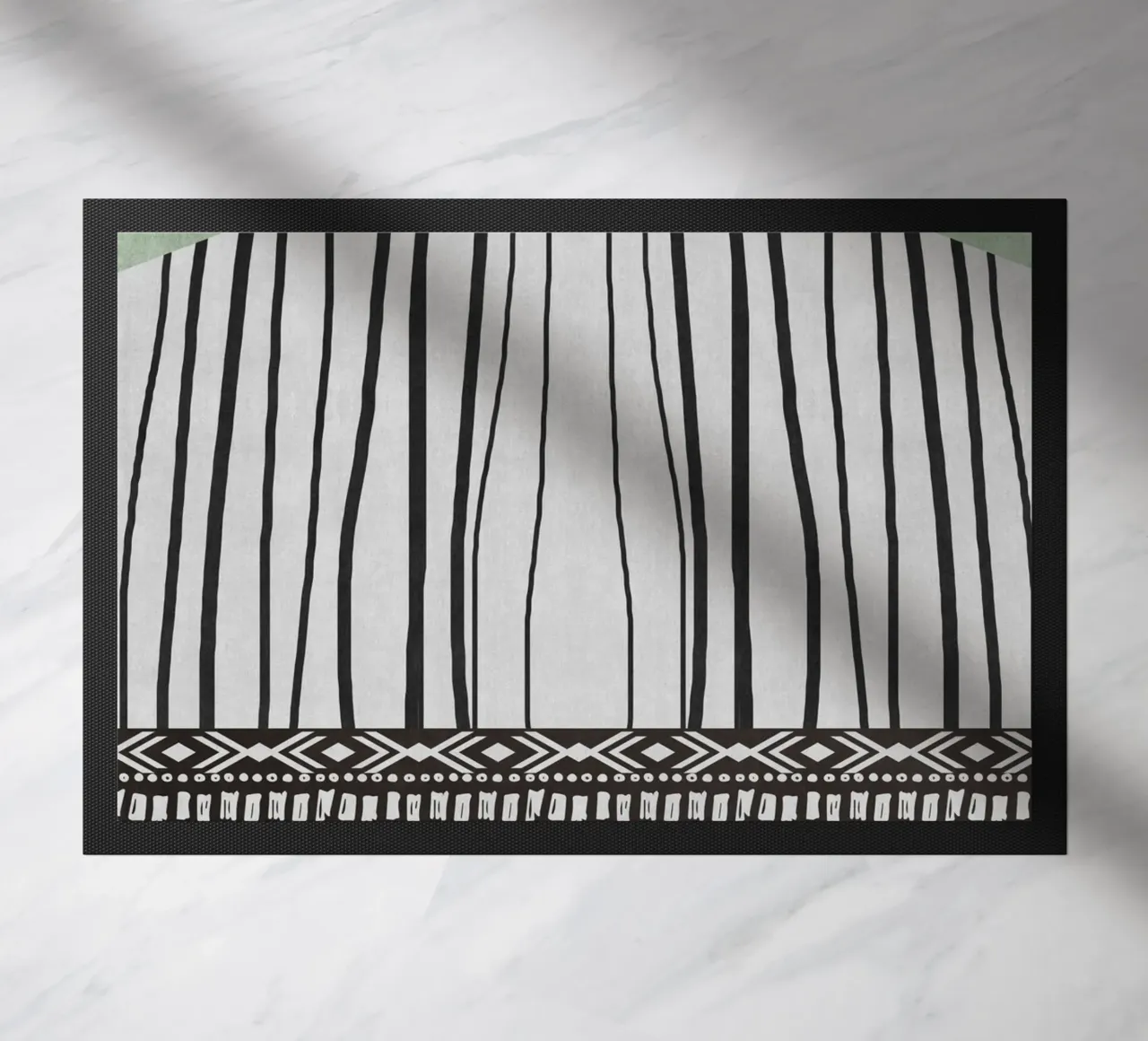 Geometric patterns green zerbino da ramosashop