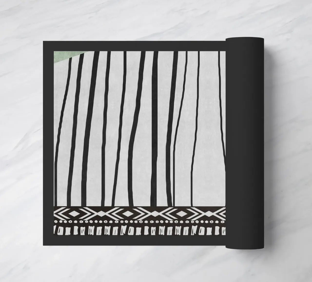 Geometric patterns green zerbino da ramosashop