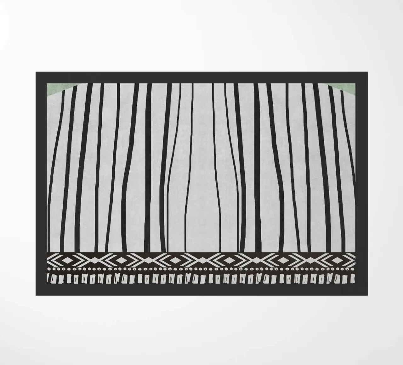 Geometric patterns green zerbino da ramosashop