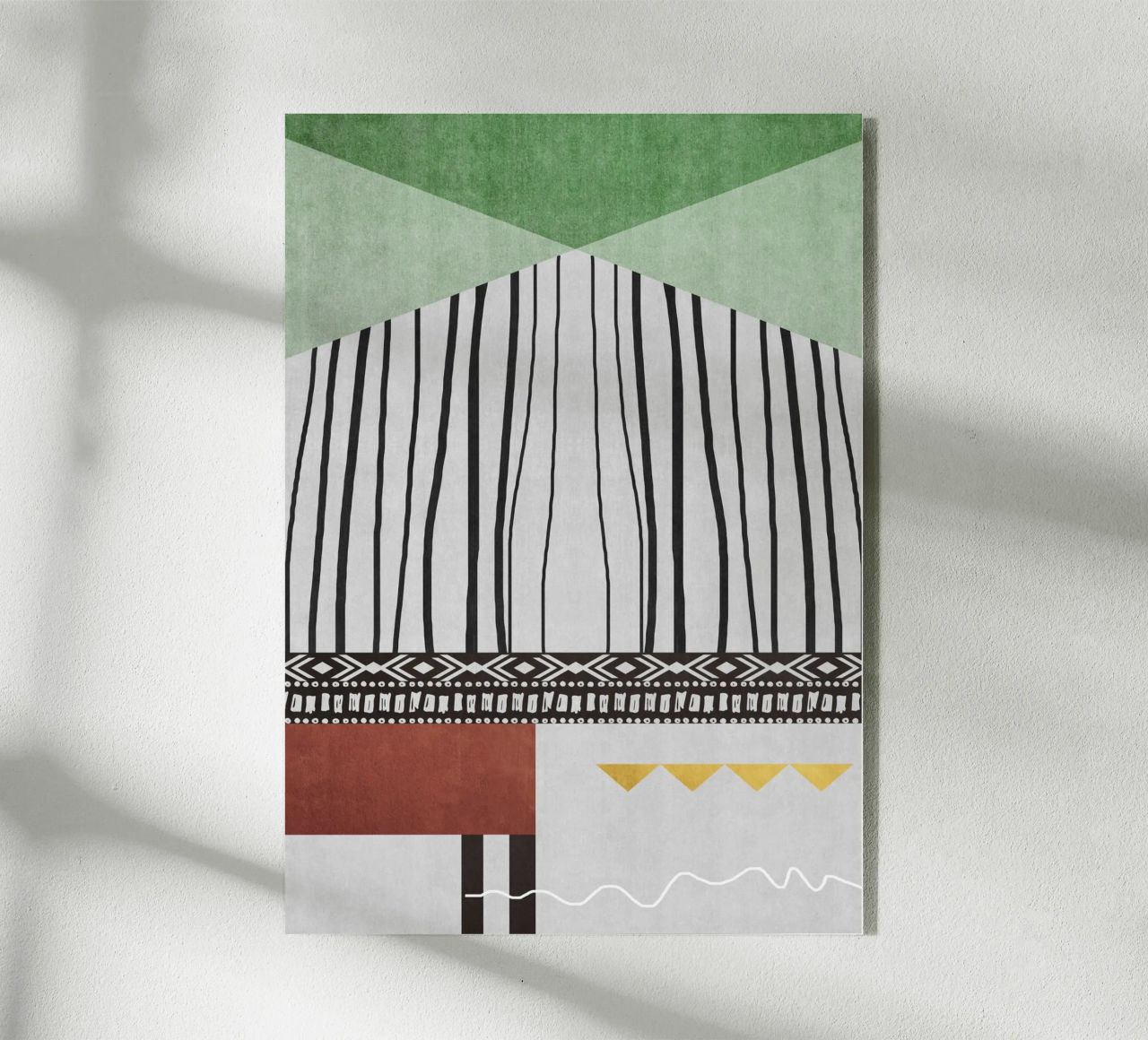 Geometric patterns  green plexiglass da ramosashop