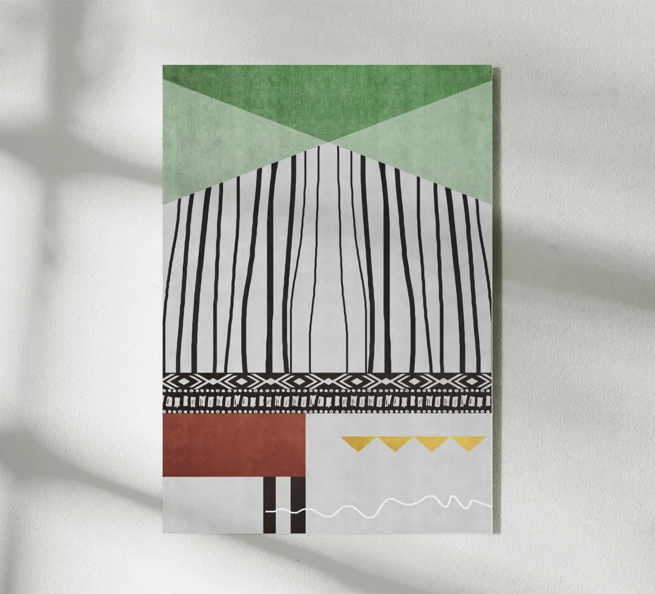 Geometric patterns green plexiglass da ramosashop