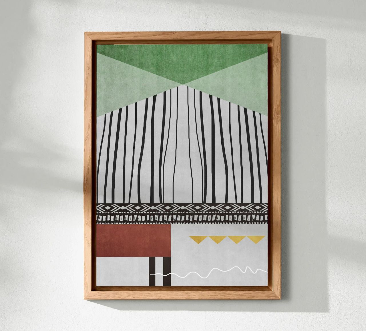 Geometric patterns  green alluminio dibond da ramosashop