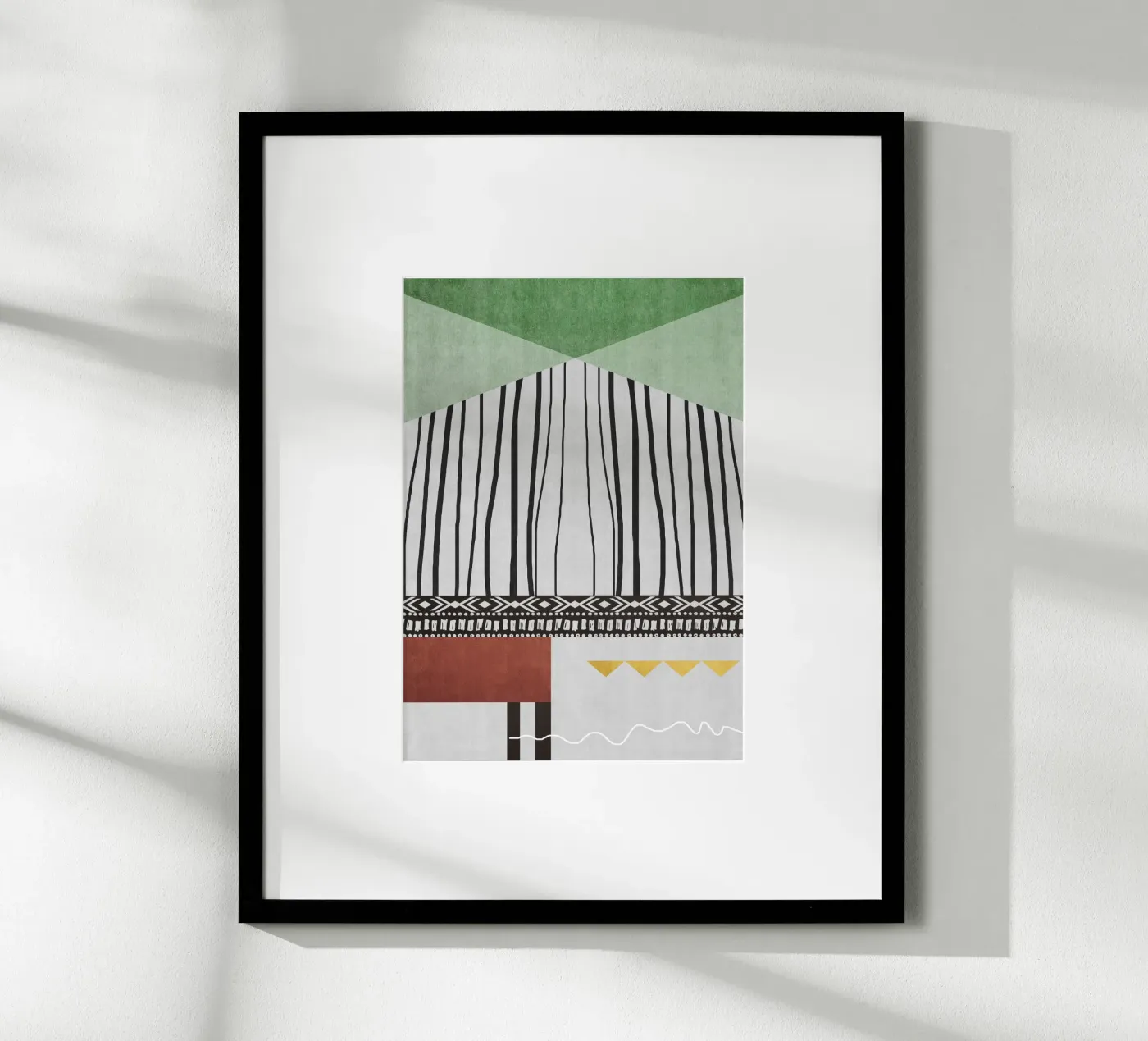 Geometric patterns green poster de ramosashop