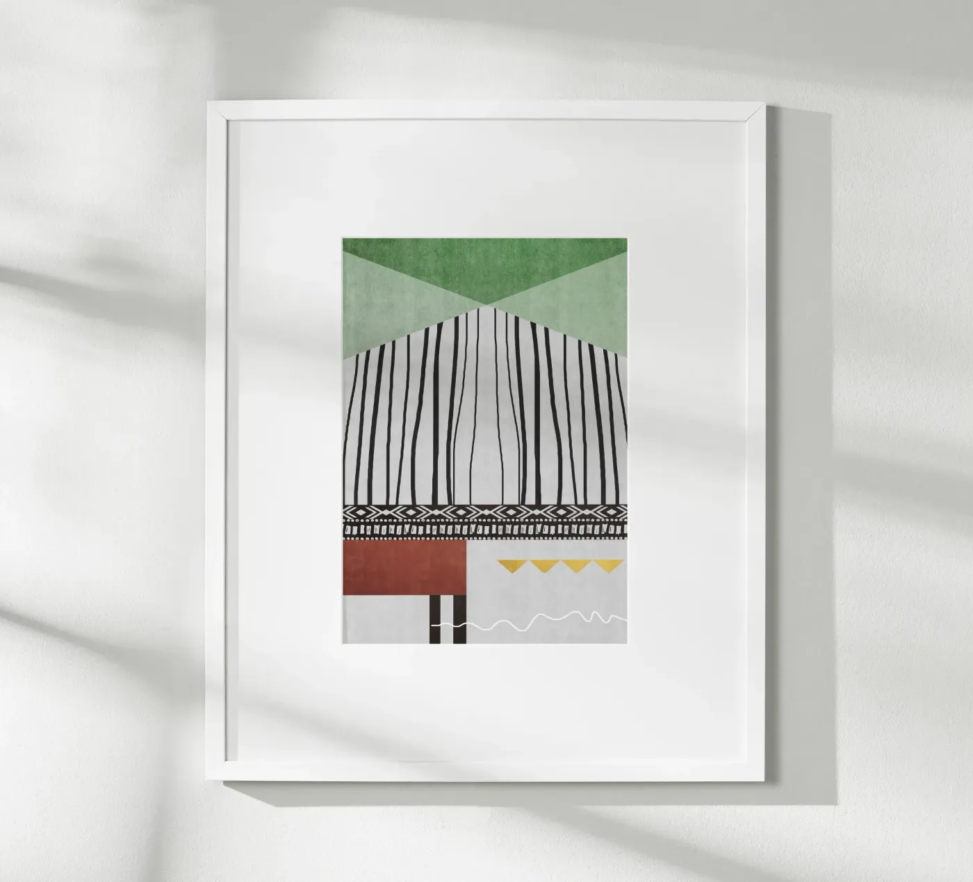 Geometric patterns green poster de ramosashop