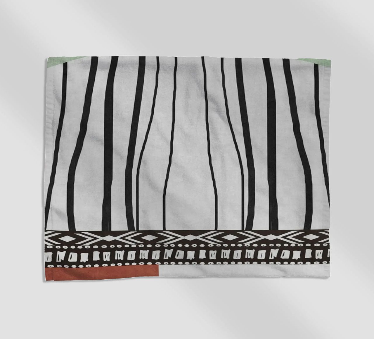 Geometric patterns  green telo mare da ramosashop