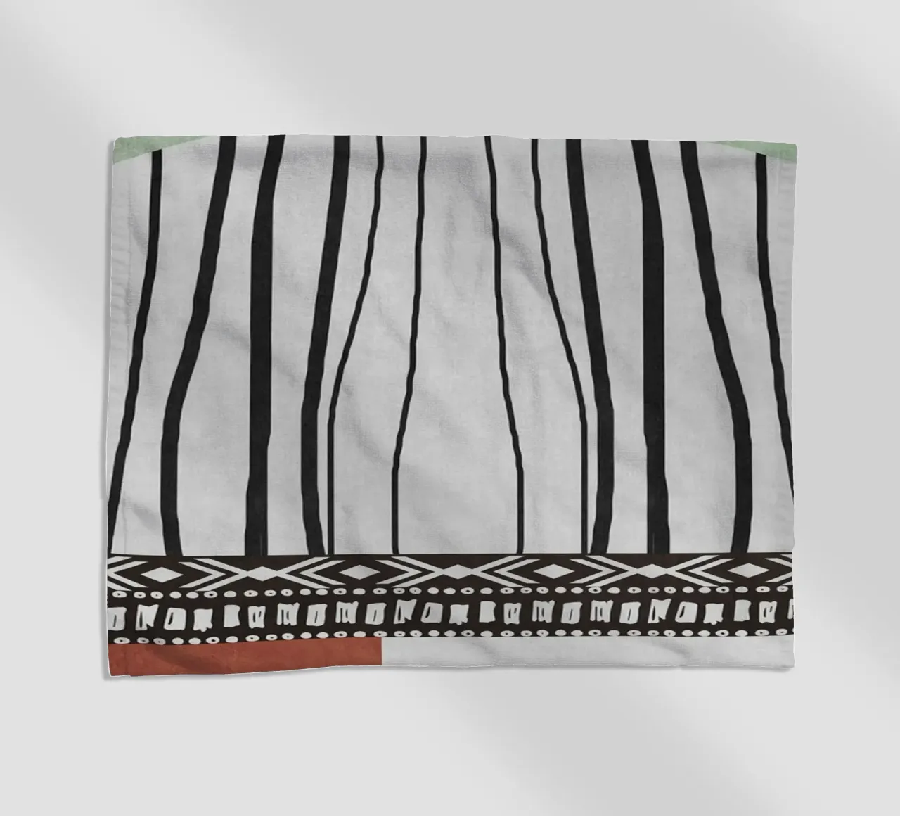 Geometric patterns  green telo mare da ramosashop
