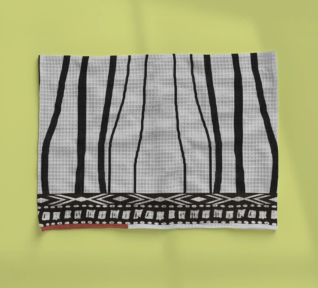 Geometric patterns  green canovaccio da cucina da ramosashop