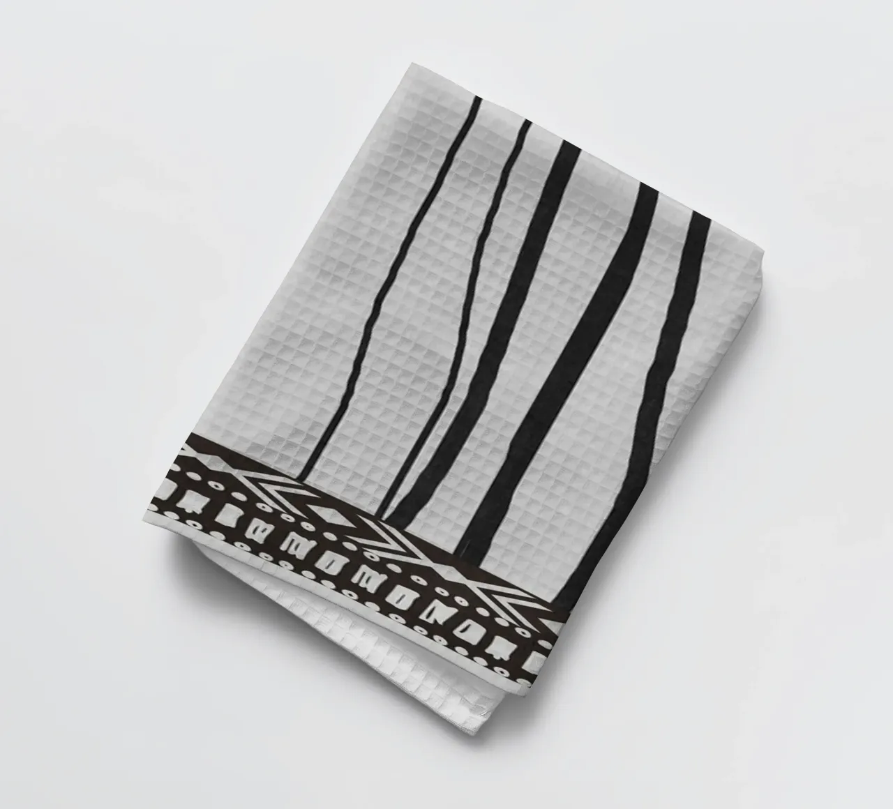 Geometric patterns green canovaccio da cucina da ramosashop