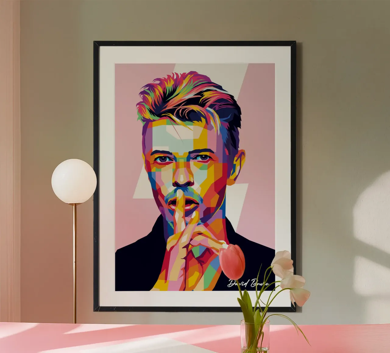 David Bowie carta hahnemühle da WPAP MALANG