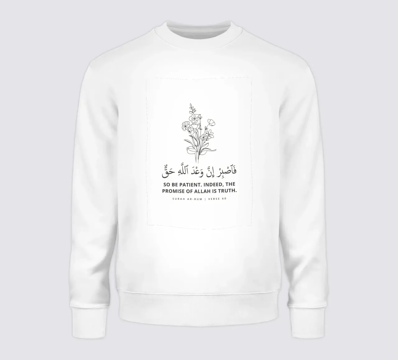 Surah Ar Rum Versetto 60 felpa da Albert S Jacob