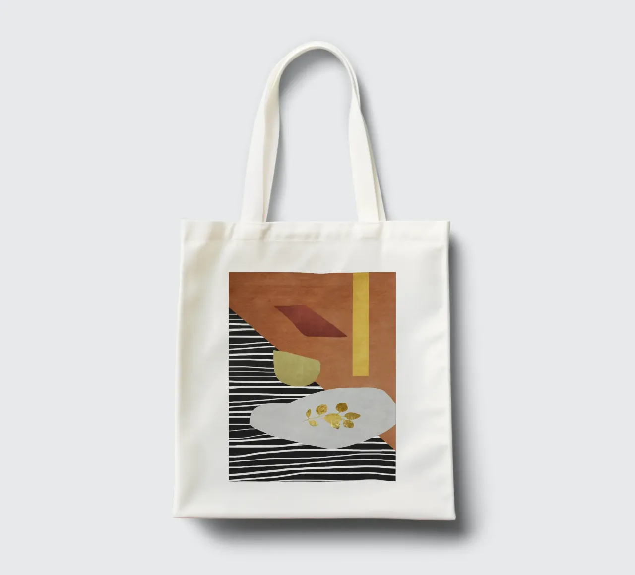 abstract geometric gold tote bag by ramosashop