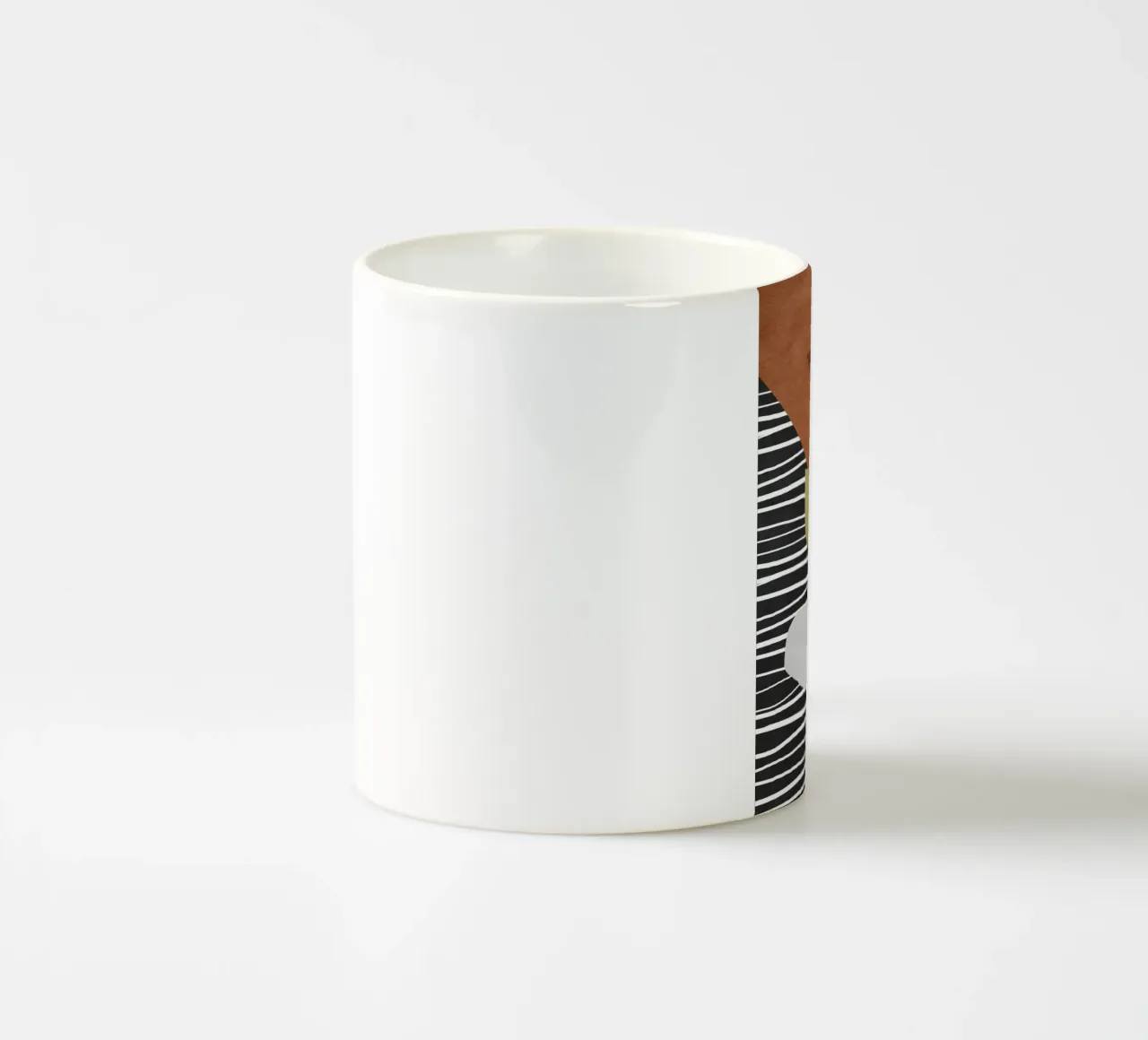 abstract geometric gold tazza in ceramica da ramosashop