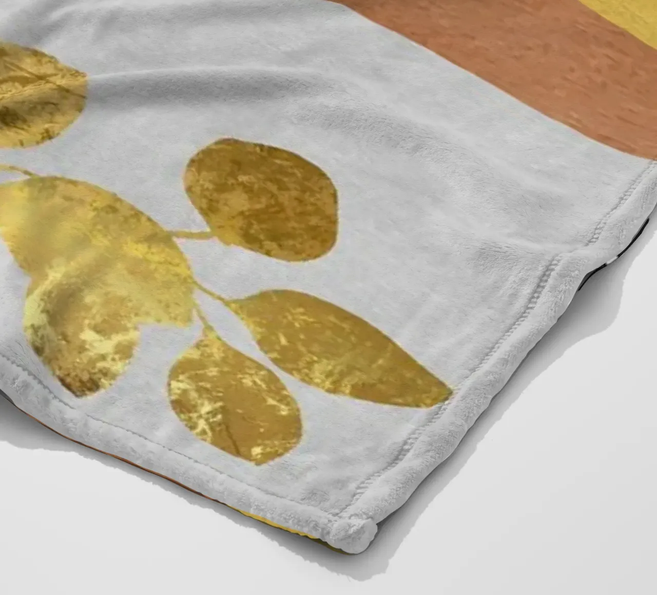 abstract geometric gold coperta in pile da ramosashop